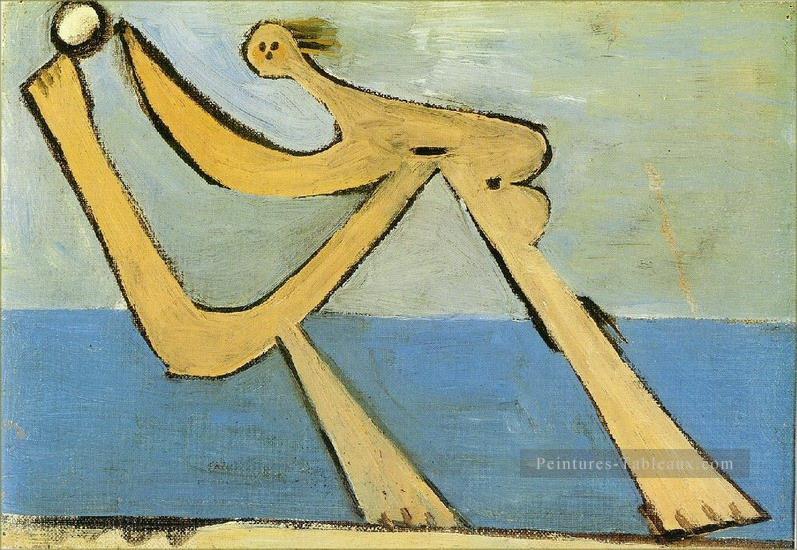 Baigneur 5 1928 cubisme Pablo Picasso Peintures à l'huile